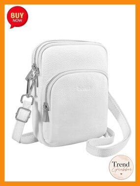 Genuine Leather Crossbody Bag for Women RFID Blocking Small Purse